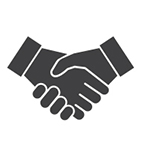 illustration of shaking hands